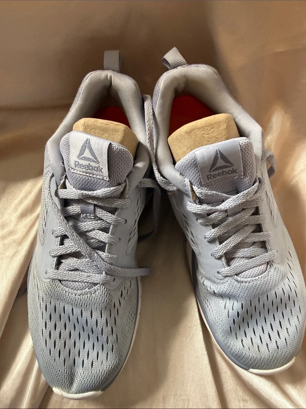 Reebok Women’s Light Blueish Gray Mesh Athletic Shoes